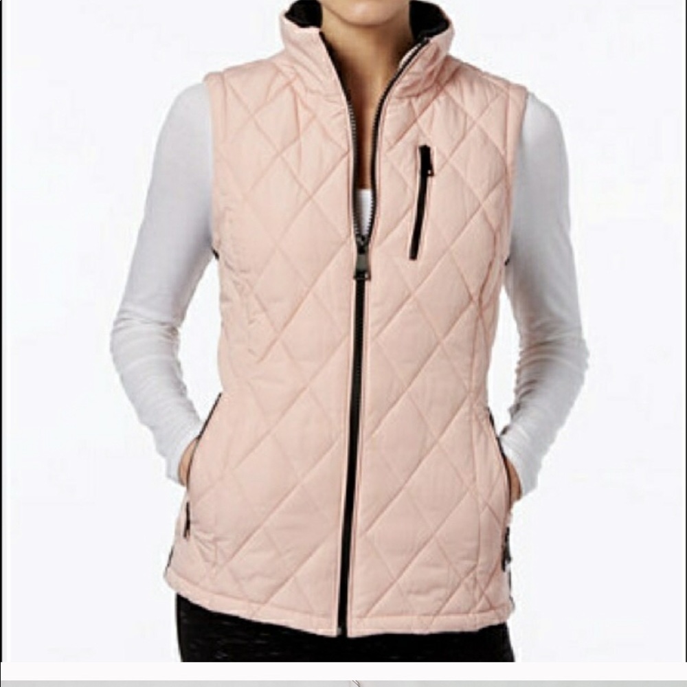 Calvin Klein Pink Quilted Vest